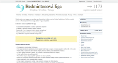 Desktop Screenshot of bedminton-liga.sk